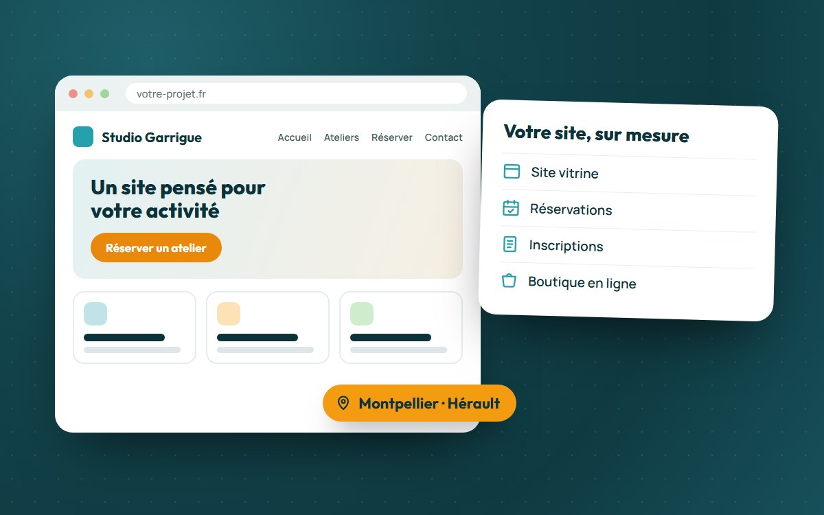 Illustration : création de site internet sur mesure à Montpellier et dans l’Hérault